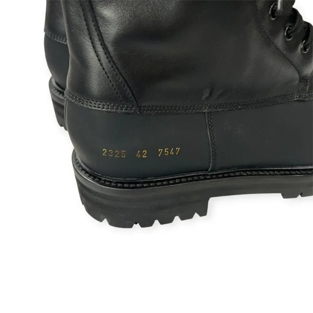 Common Projects Technical Leather Boot Black EU 42 2325 MADE IN ITALY NWT